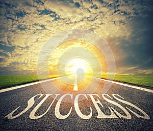 Road of the success. The way for new business opportunities