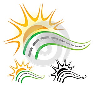 Road Sun Logo