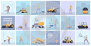 Road Surface Square Set