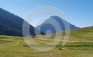 Road in switzeland Alps