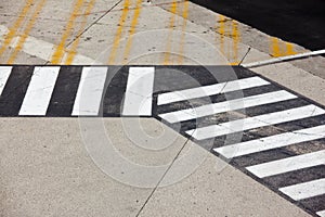 Road symbol on runway airport