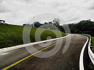 AÃÂ road isÃÂ a thoroughfare, route, or way on land photo
