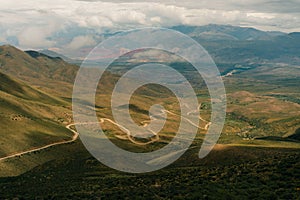 road to anorama of the Cerro de los 14 Colores, Jujuy, Argentina