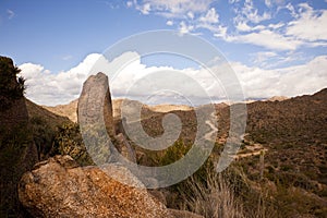 Road to Arizona's Four Peaks Wilderness