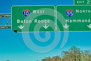 Road to Baton Rouge - I10 Interstate - Louisiana