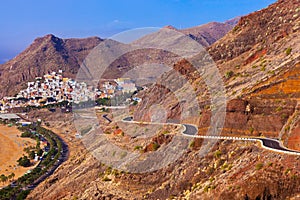 Road to beach Teresitas in Tenerife - Canary Islands