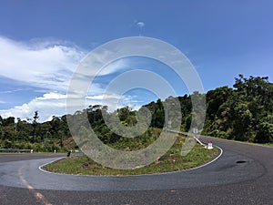 Road to Bokor Mountain, Cambodia