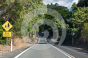 Road to Cairns from Mossman Gorge, Cairns, Queensland, Australia