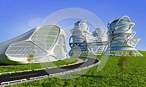 The road to the city