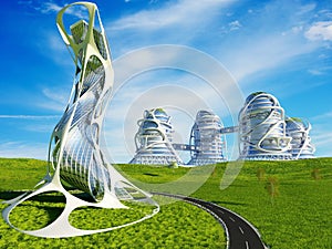 The road to the city