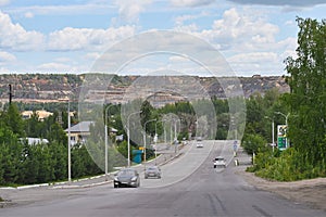 Road to the coal quarry in Uchaly