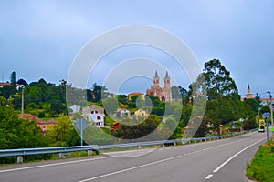 Road to Cobreces and San Pedro ad Vincula church Iglesia de San