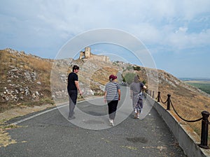 The road to Enisala fortress, Romania