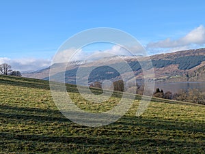 Road to Falls of Acharn, nature of Scotland