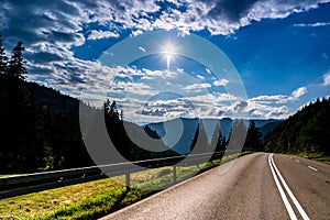 Road to the Feldberg in the Black Forest