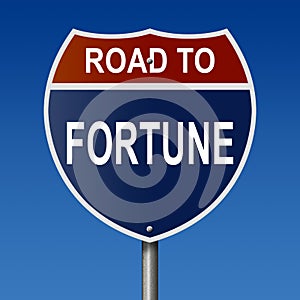 Road to Fortune Highway Sign