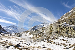 Strade sul il grande santo investire inverno 