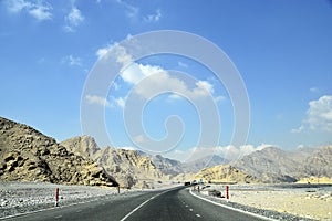 Road to Jais Mountains, Jebel Jais, Ras Al Khaimah, United Arab Emirates