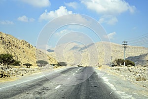 Road to Jais Mountains, Jebel Jais, Ras Al Khaimah, United Arab Emirates