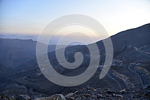 Road to Jais Mountains, Jebel Jais, Ras Al Khaimah, United Arab Emirates