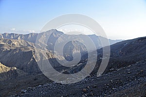 Road to Jais Mountains, Jebel Jais, Ras Al Khaimah, United Arab Emirates