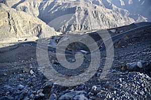 Road to Jais Mountains, Jebel Jais, Ras Al Khaimah, United Arab Emirates