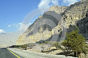 Road to Jais Mountains, Jebel Jais, Ras Al Khaimah, United Arab Emirates