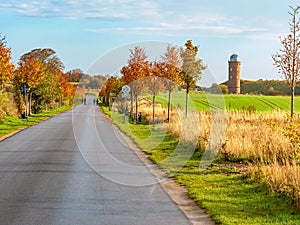 Road to Kap Arkona. Visit the Lighthouses at Kap Arkona on Ruegen Isle