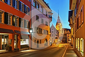 Road to Kolinplatz, Zug, Switzerland