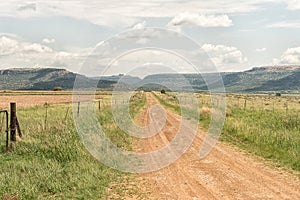 Road to Korannaberg Adventures, with the Korannaberg in the back