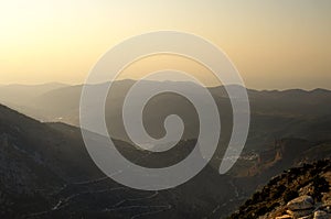 Road to Lassithi plateau at