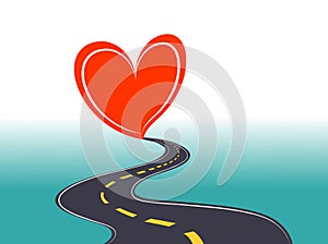 Road to Love stock illustration