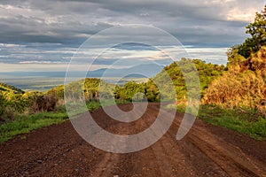 Road to Mago National Park, Omo Valley, Etiopia photo