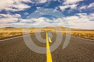 Road to Meteor Crater in Winslow Arizona USA photo