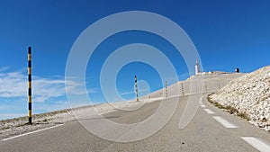 Road to Mont Ventoux in Provence,France