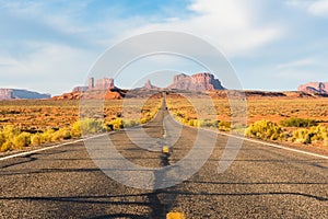 Road to the Monument Valley