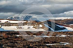 On the road to Mount Askja  Iceland