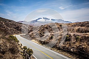 Road to Mount Aso