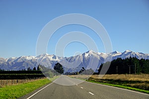 Road to mount cook, New Zealand