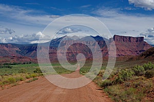 road to the mountains in Utah USA