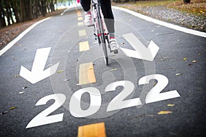 Road to new year 2022 future ahead