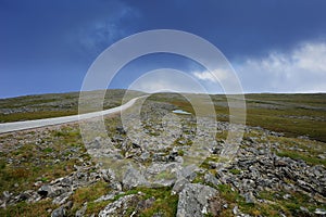 The road to Nordkapp, Norway