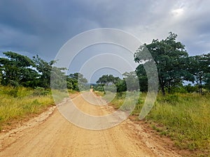 Road to nowhere driving through South Africa