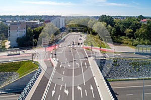 Road to nowhere in Krakow, Poland