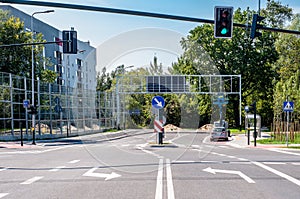 Road to nowhere in Krakow, Poland