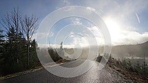 Road to olympic mountains