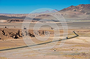 Road to Paso de Jama in North Chile photo