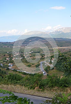 Road to Pogradec, Albania