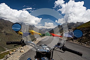 Road to Rohtang Pass in Northern India near.