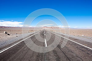 Road to San pedro de Atacama, Chile landscape